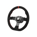IRP sportovní volant 350mm černý semiš s červeným pruhem